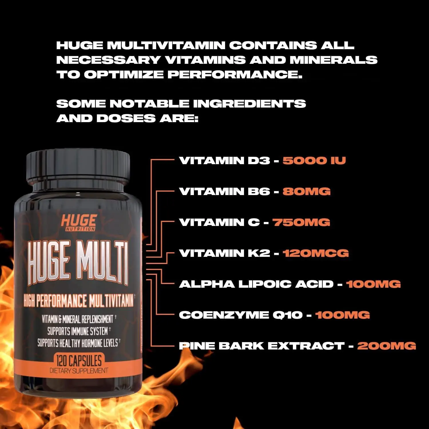 Huge Multi High Performance Multivitamin Capsules